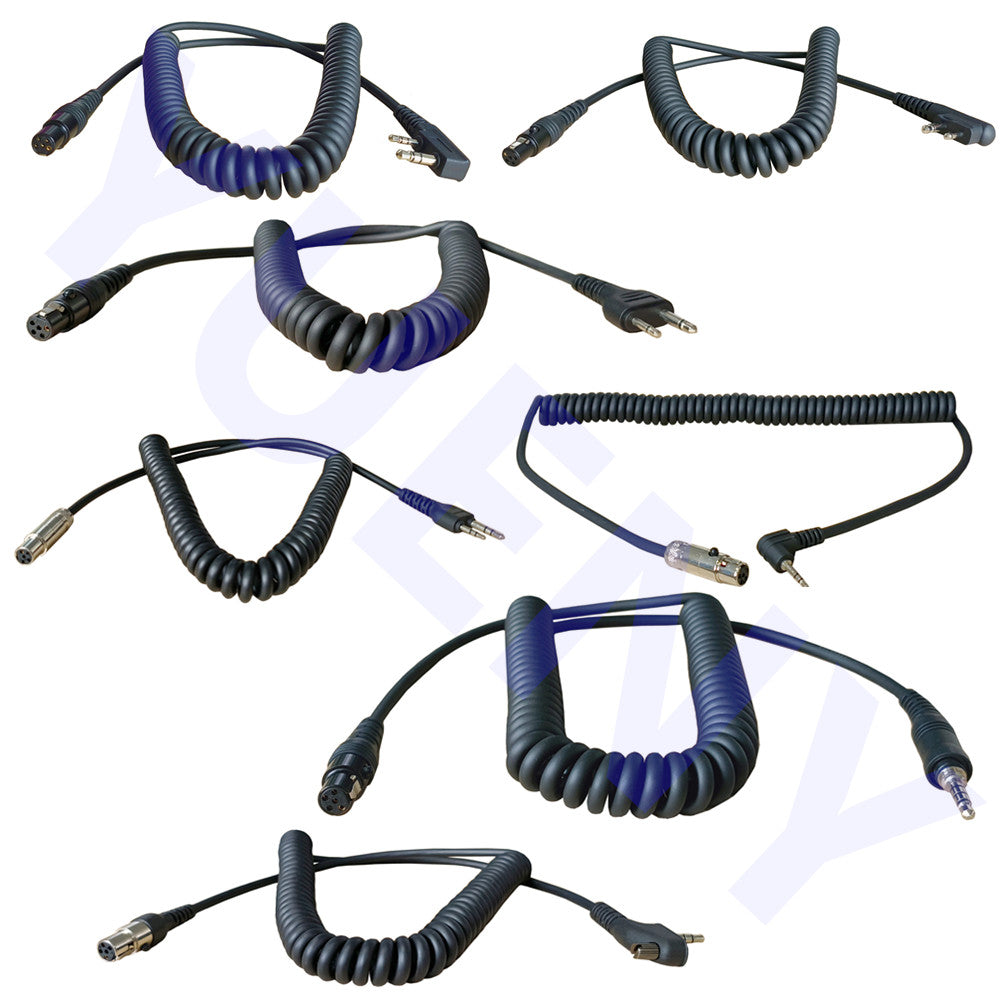 headset coil cord cable for radios kenwood,motorola,Vertex,ICOM,baofeng