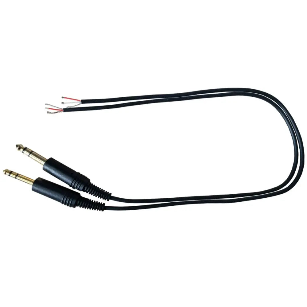 aviation headset replacement short cables with GA twin plugs GATP stereo