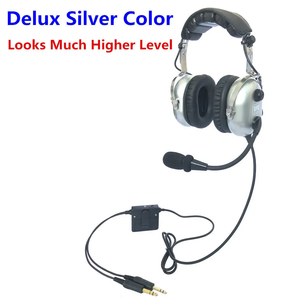 ANR A28 aviation headset pilot headsets great ANR and Hi-Fi speakers for music Free with bag UFQaviation