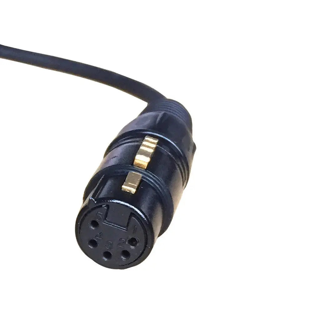 airbus headset adapter Airbus XLR 5 pin female to GA dual plugs UFQ AB-GA-2