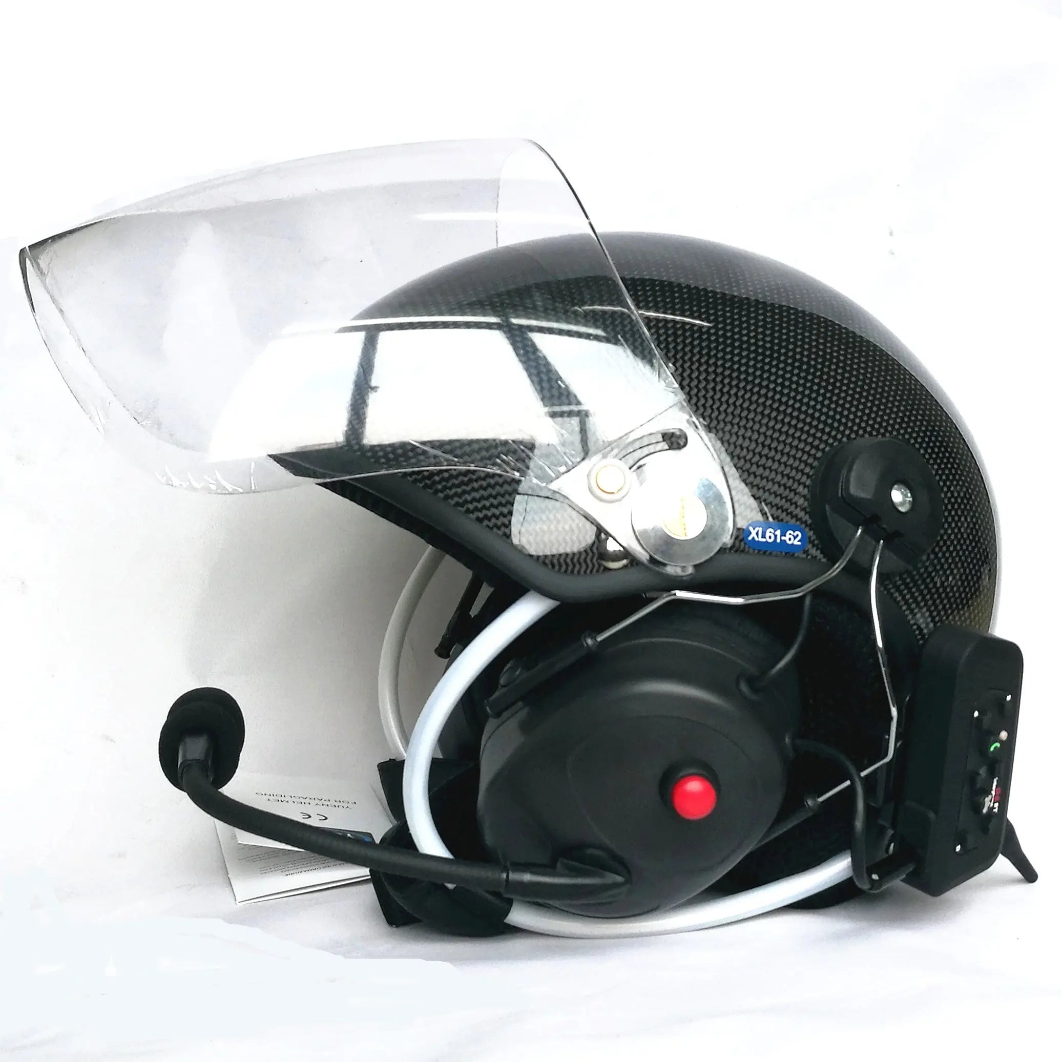 bluetooth paramotor helmet carbon fiber ppg helmet YUENY BTCFYPHH-4000F