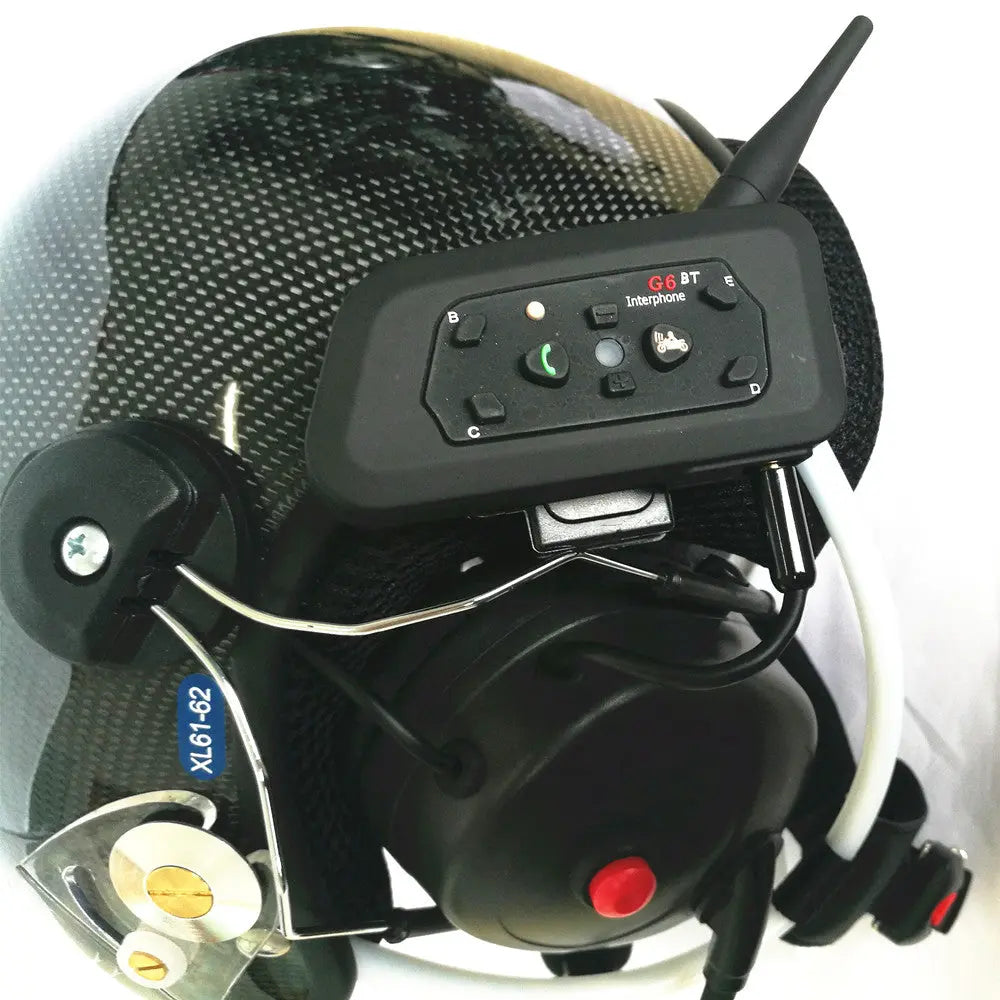 bluetooth paramotor helmet carbon fiber ppg helmet YUENY BTCFYPHH-4000F-3