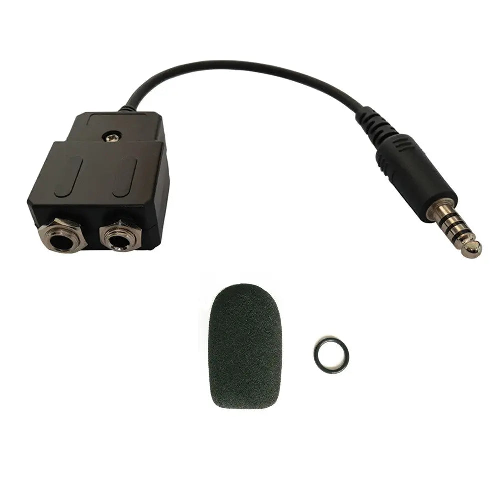 ga to helicopter headset adapter UFQ GA-H General Aviation to Helicopter