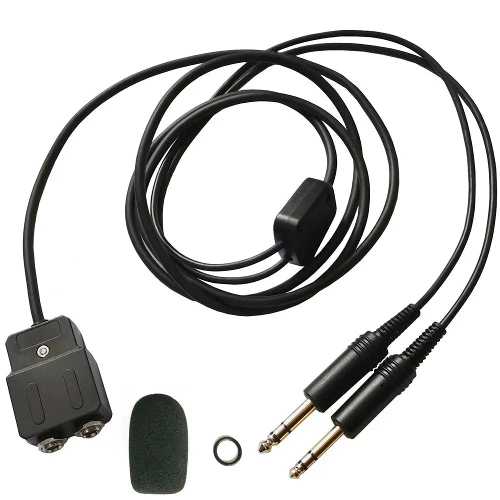 aviation headset extension cable 1.8 meters suit for both mono and stereo headsets UFQaviation
