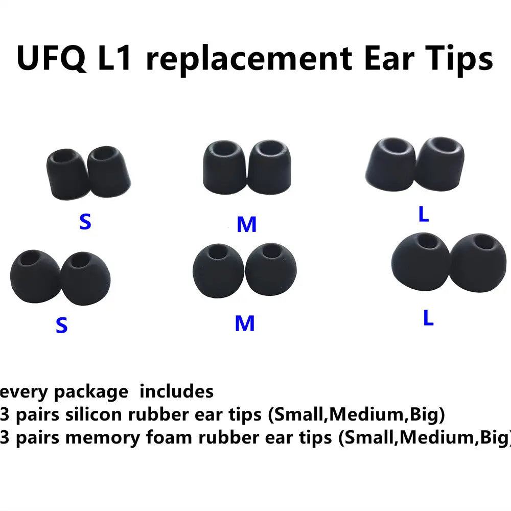 UFQ L1 in ear aviation headset replacement ear tips UFQaviation