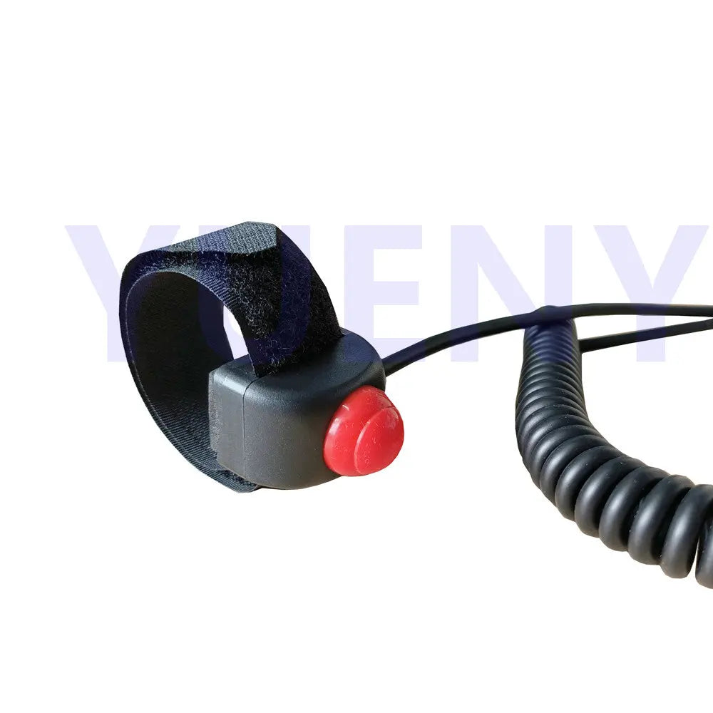 Velcro mount PTT push to talk coil cable-3