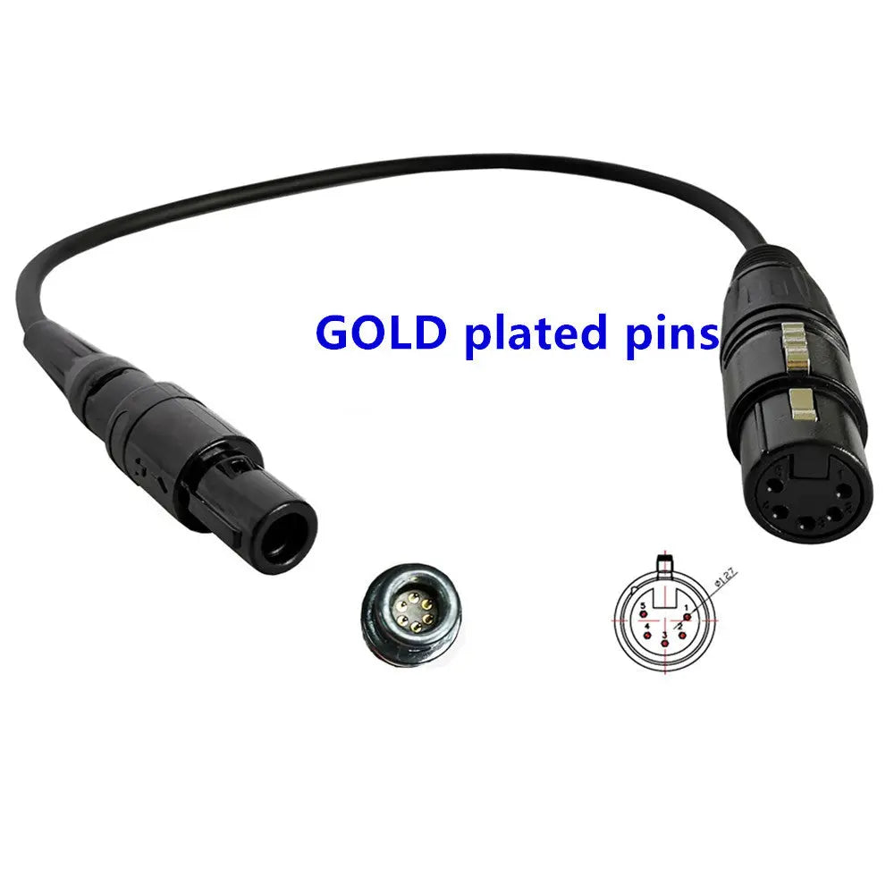 airbus 5 pin XLR to lemo 6 pin plug adapter for bose headset UFQ AB-L-2