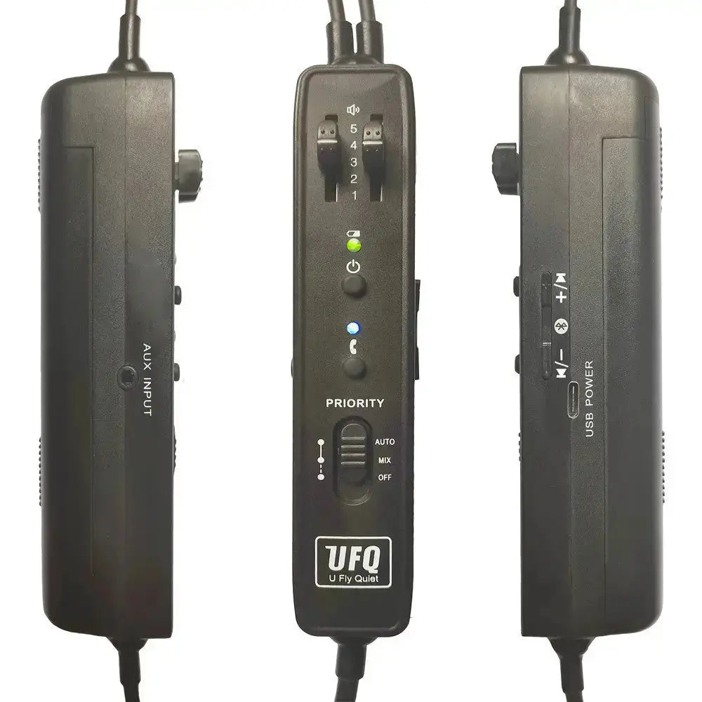 carbon fiber aviation headset bluetooth ANR UFQ BT A38 ultra light weight
