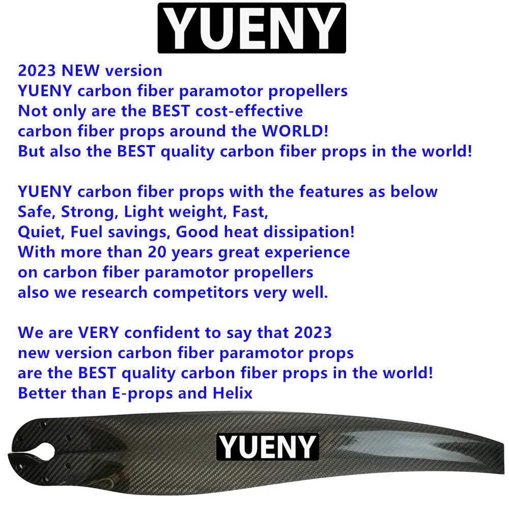 paramotor propellers carbon fiber YUENY common