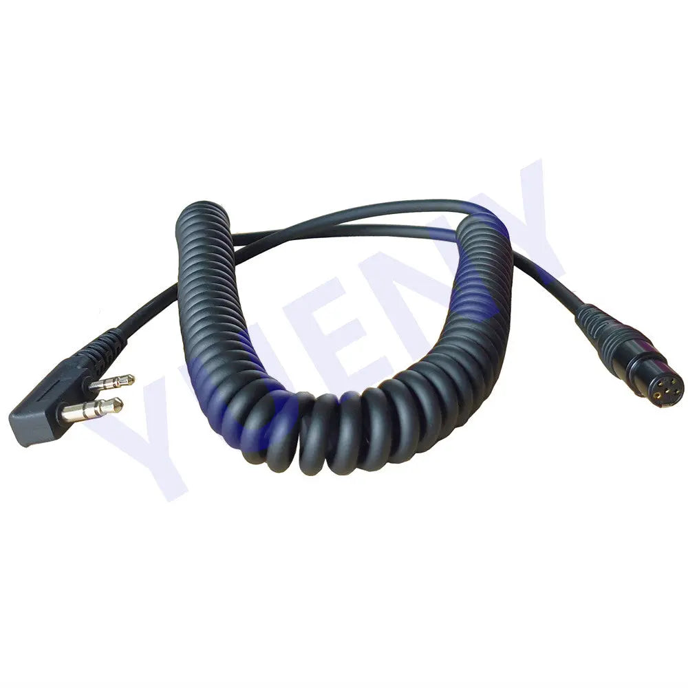radio to headset coil cord cable kewood baofeng-3