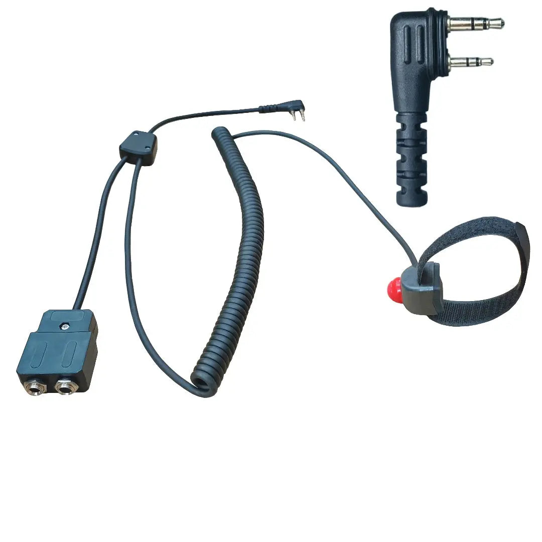 replace for icom opc-499 aviation headset adapter cable UFQ GA-ICOM-AV