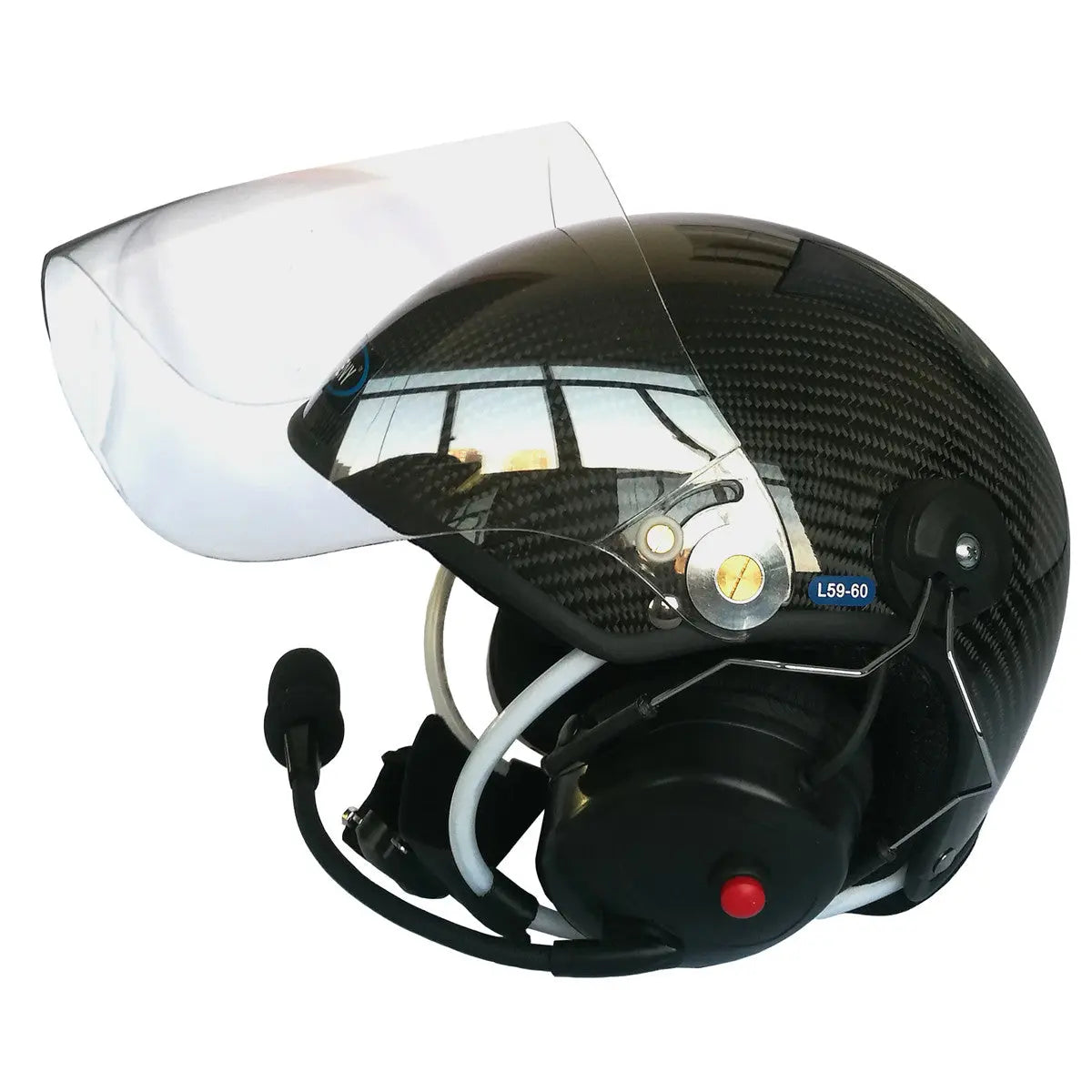 YUENY CFYPHH-4000F-BT18 carbon fiber paramotor helmet with noise canceling headset FREE with BLUETOOTH Adapter powered paragliding