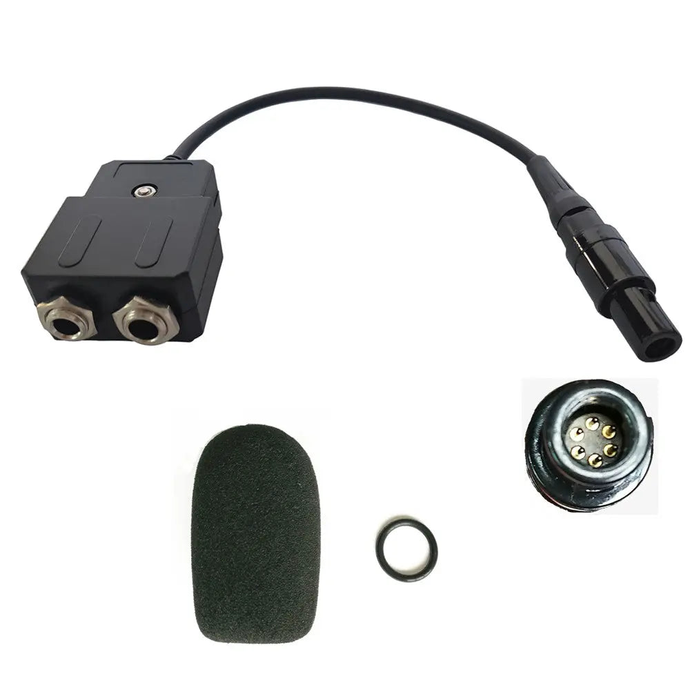 ga to lemo 6 pin adapter GA-L for aviation headset