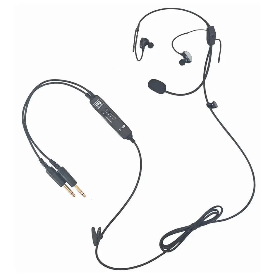 L1 inear aviation headset UFQ pilot headsets super light weight