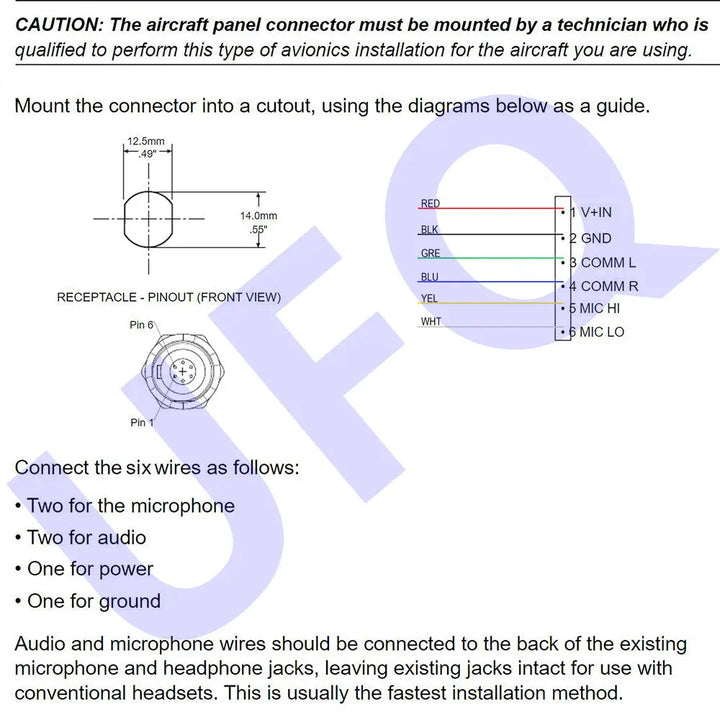 aviation headset parts