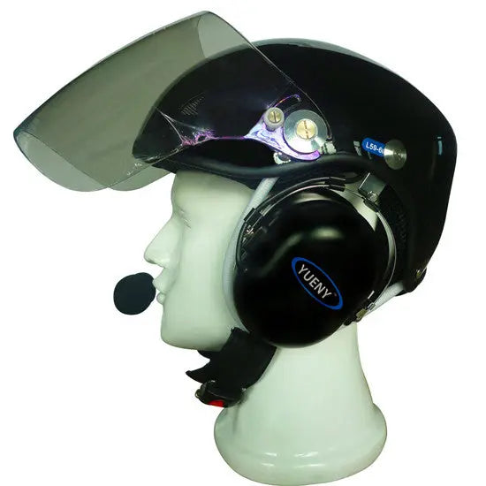 YUENY YPHH-2000F paramotor helmet with noise canceling headset powered paragliding