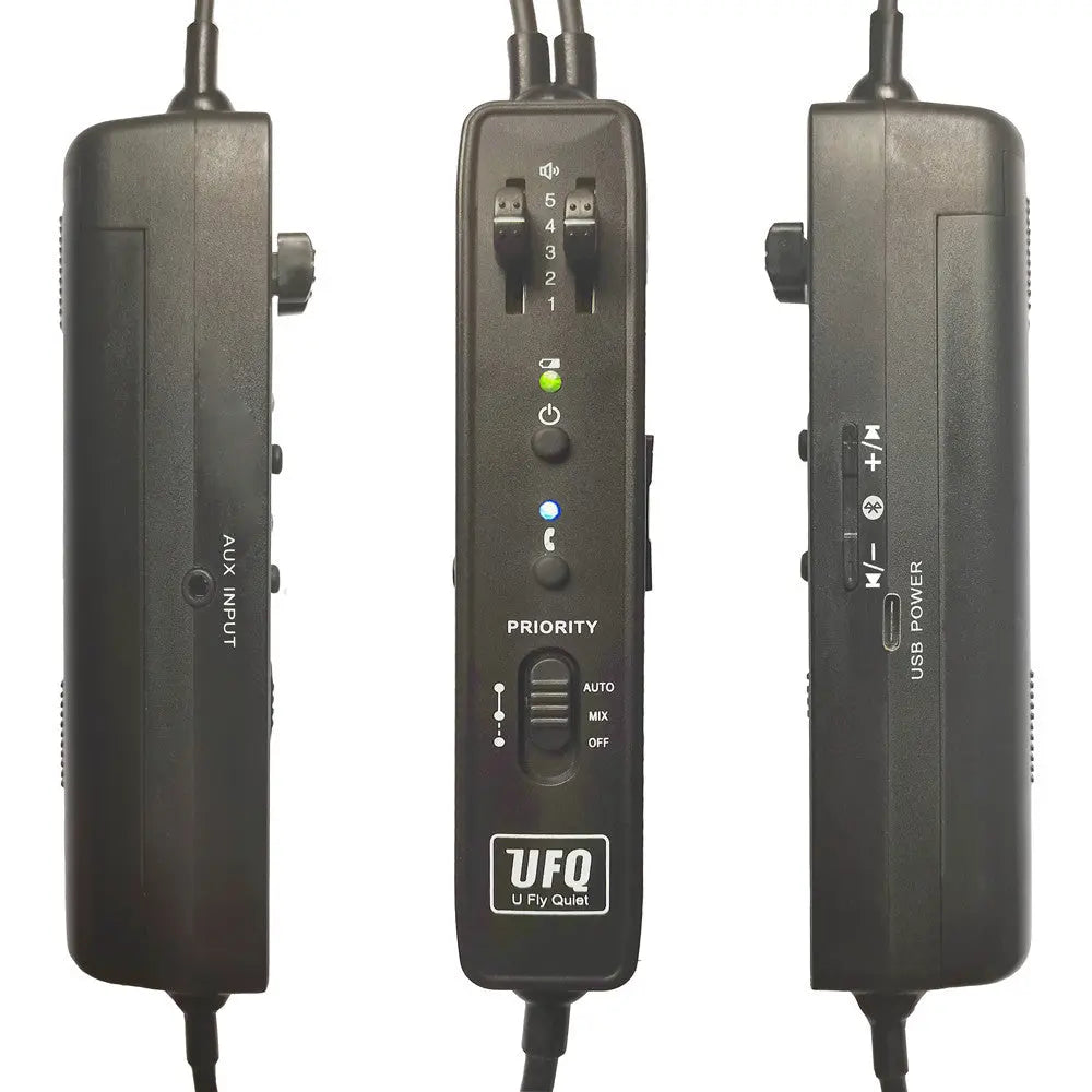 Auriculares Inalámbricos Quanta QTFB20 con Bluetooth/Micrófono - Negro